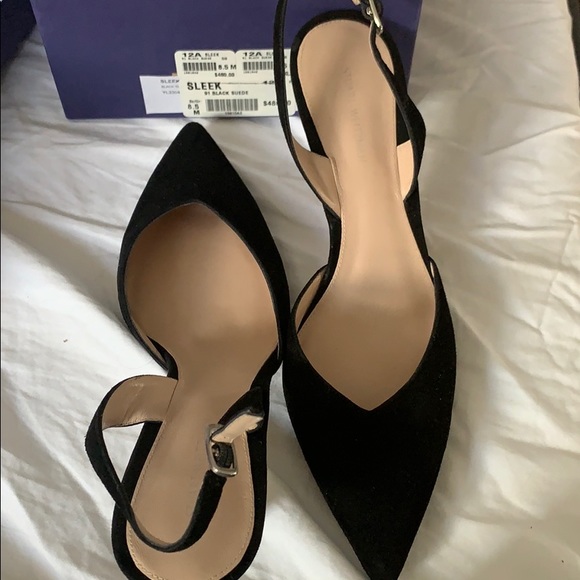 Stuart Weitzman Black Heels - Picture 1 of 5